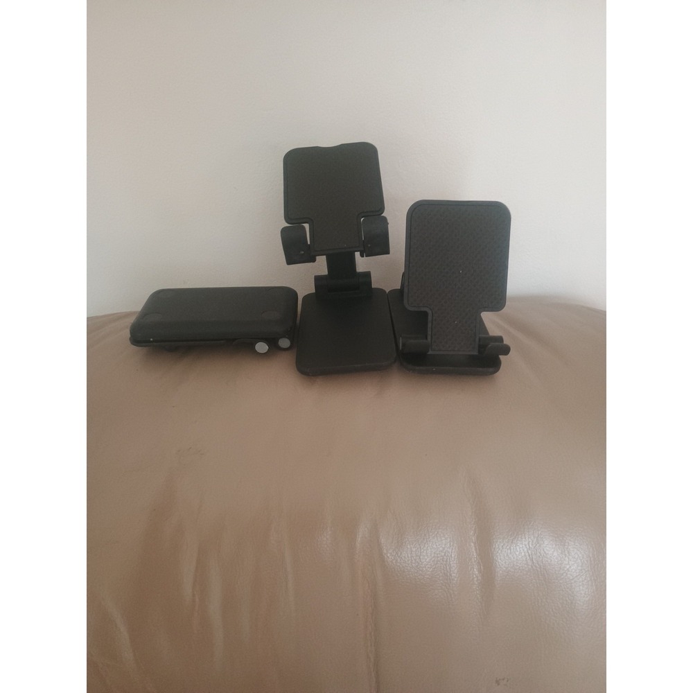 Lot Of 3 Black Foldable iPhone/iPad Stand Adjustable Angle